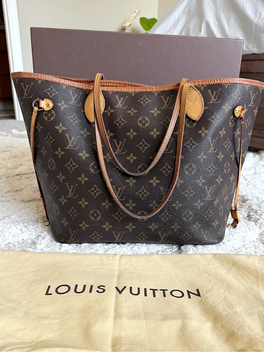 RESERVED Louis vuitton monogram MM neverfull tote shoulder bag - Picture 9 of 15